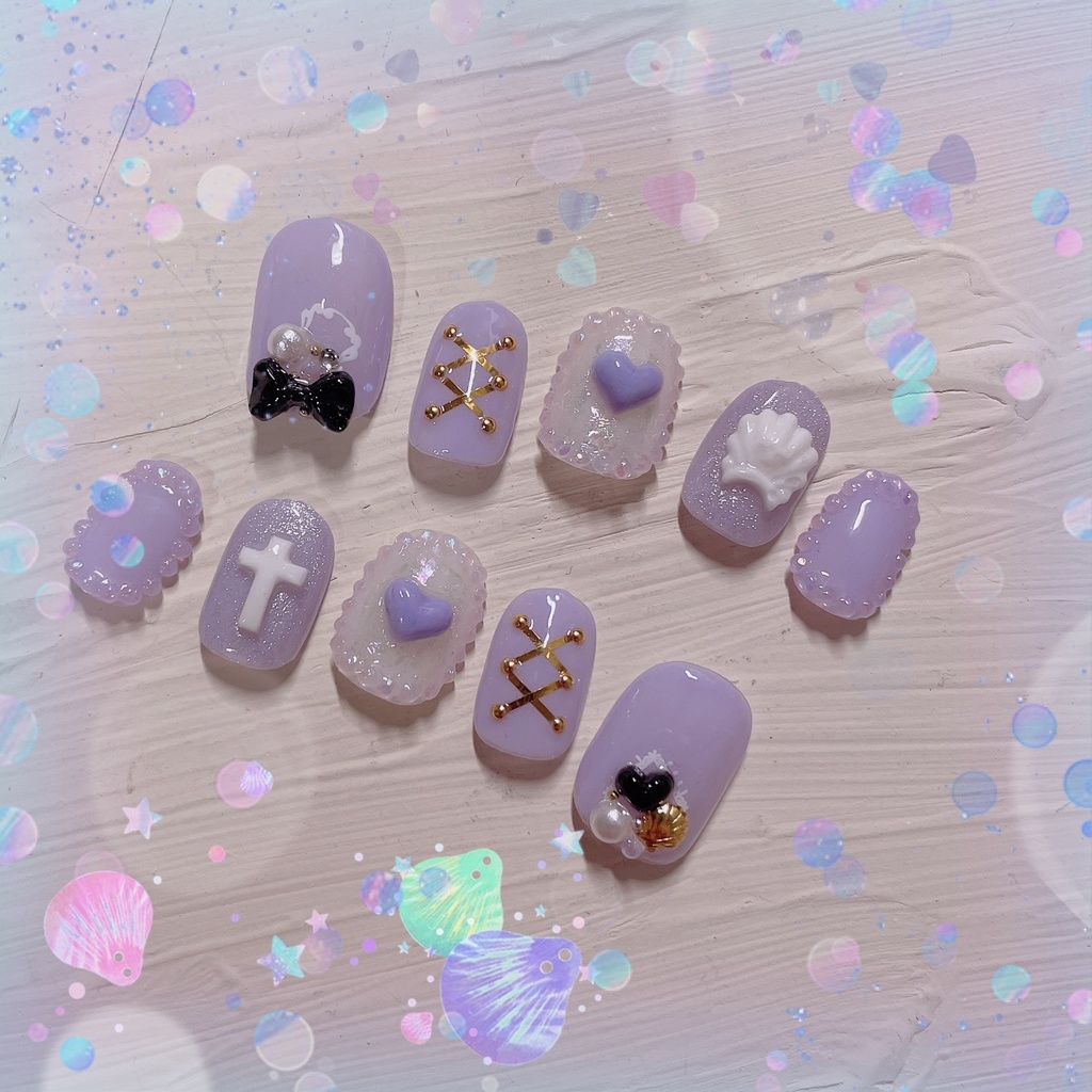 ツイステ 量産型 ｱｽﾞｰﾙｲﾒｰｼﾞネイル Universe Nail Booth