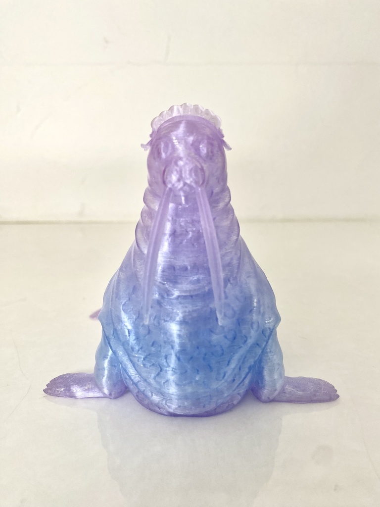 ヘッドドレスをつけたセイウチのマルチスタンド|3Dプリントデータ(STL)