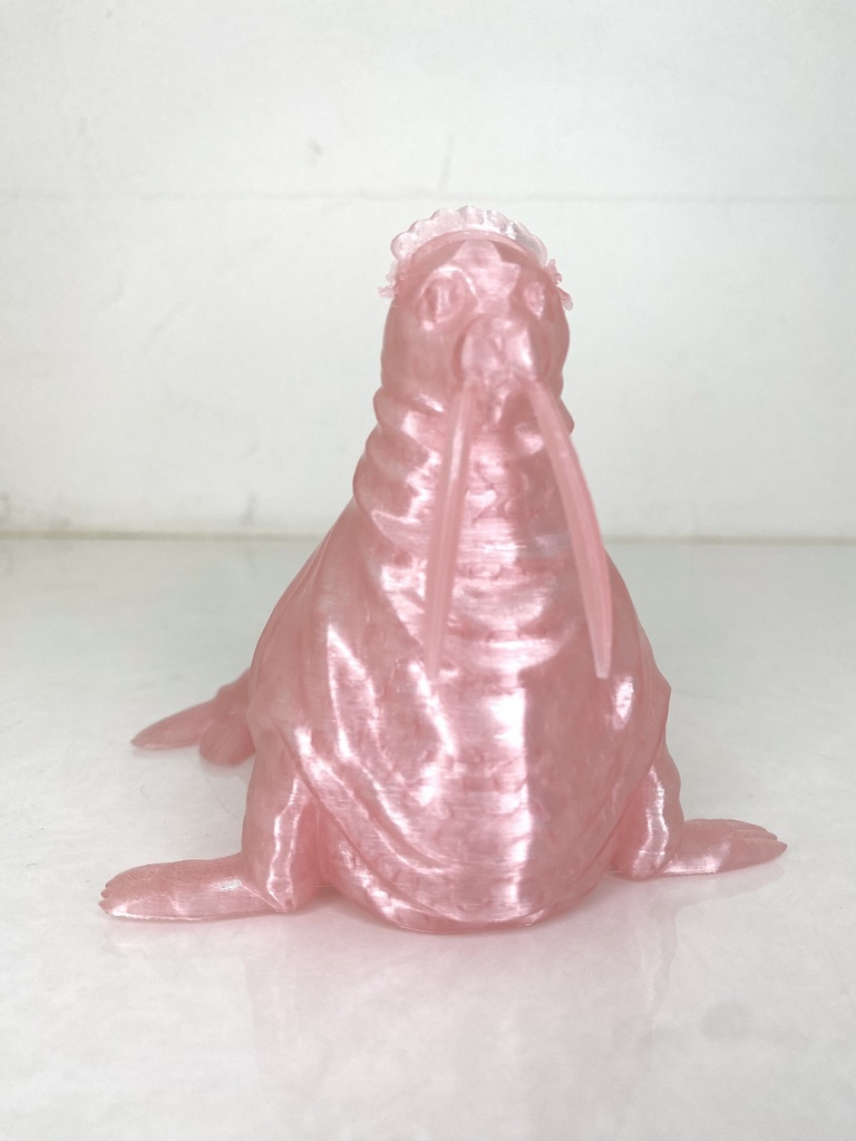 ヘッドドレスをつけたセイウチのマルチスタンド|3Dプリントデータ(STL)