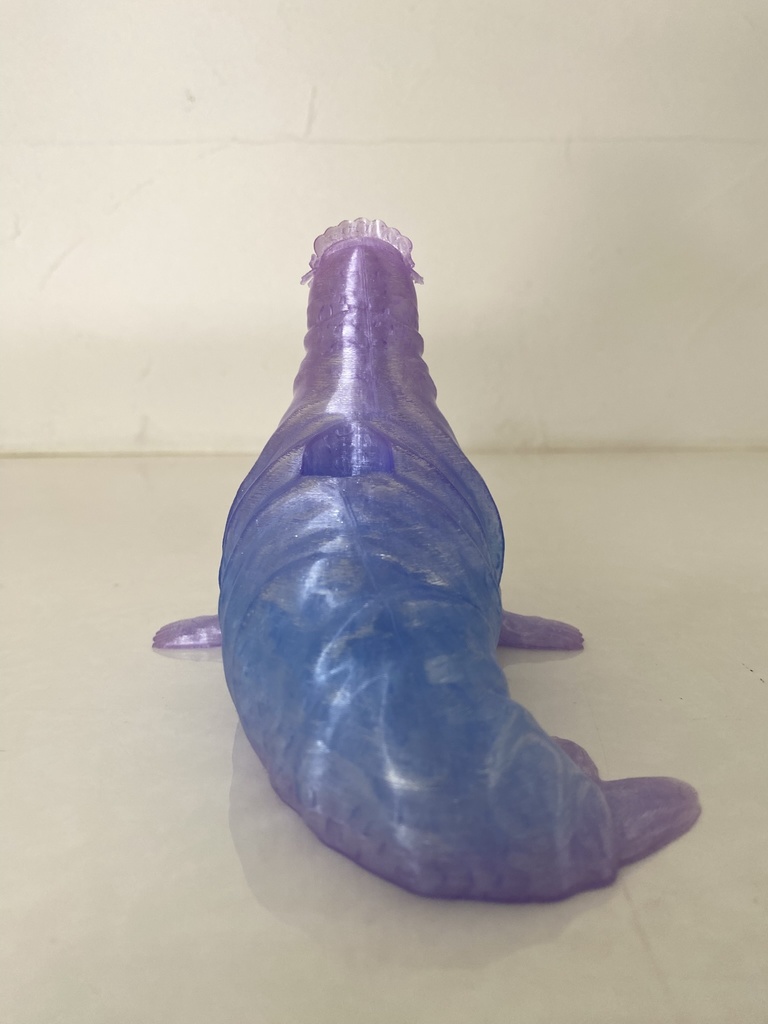 ヘッドドレスをつけたセイウチのマルチスタンド|3Dプリントデータ(STL)