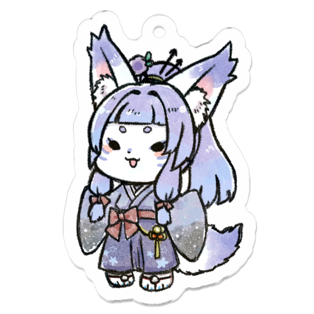 和服ミニもよちゃんアクリルキーホルダー