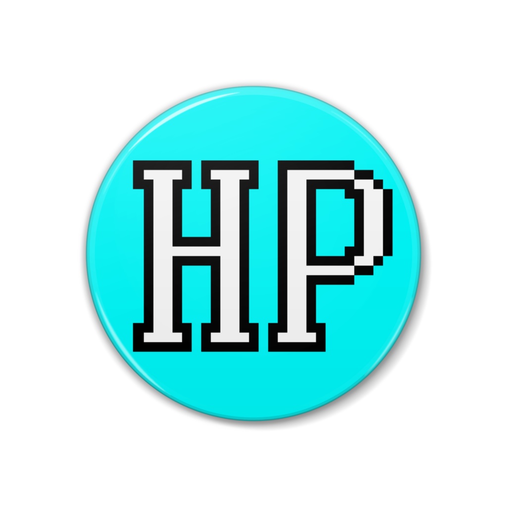 残りHP表示缶バッジ