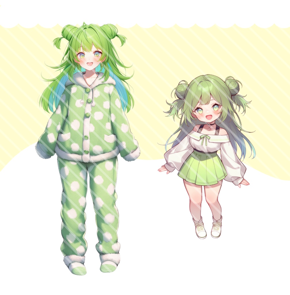 【完売】緑の妖精IRIAM立ち絵デビュー完全9点セット