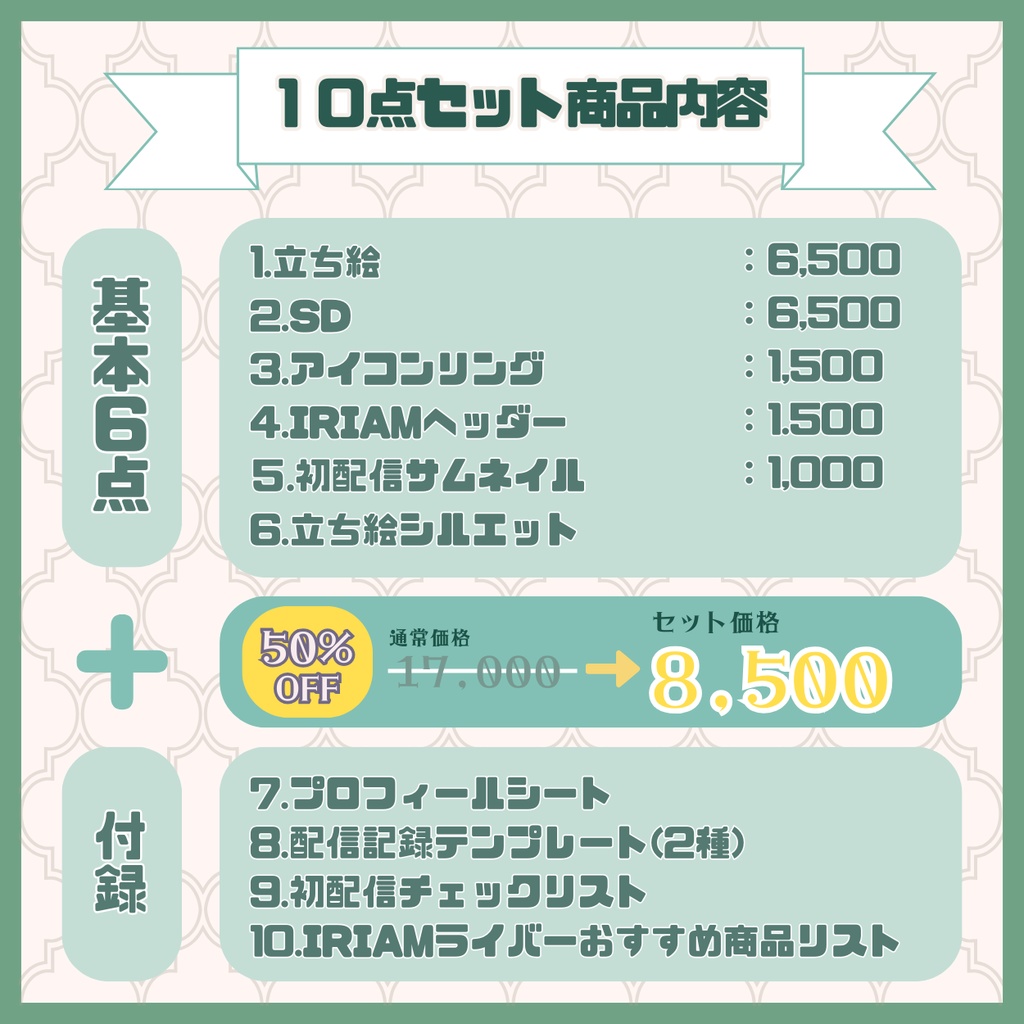 【完売】一点限定! エメラルドな女の子 立ち絵・SD含むデビュー豪華10点セット