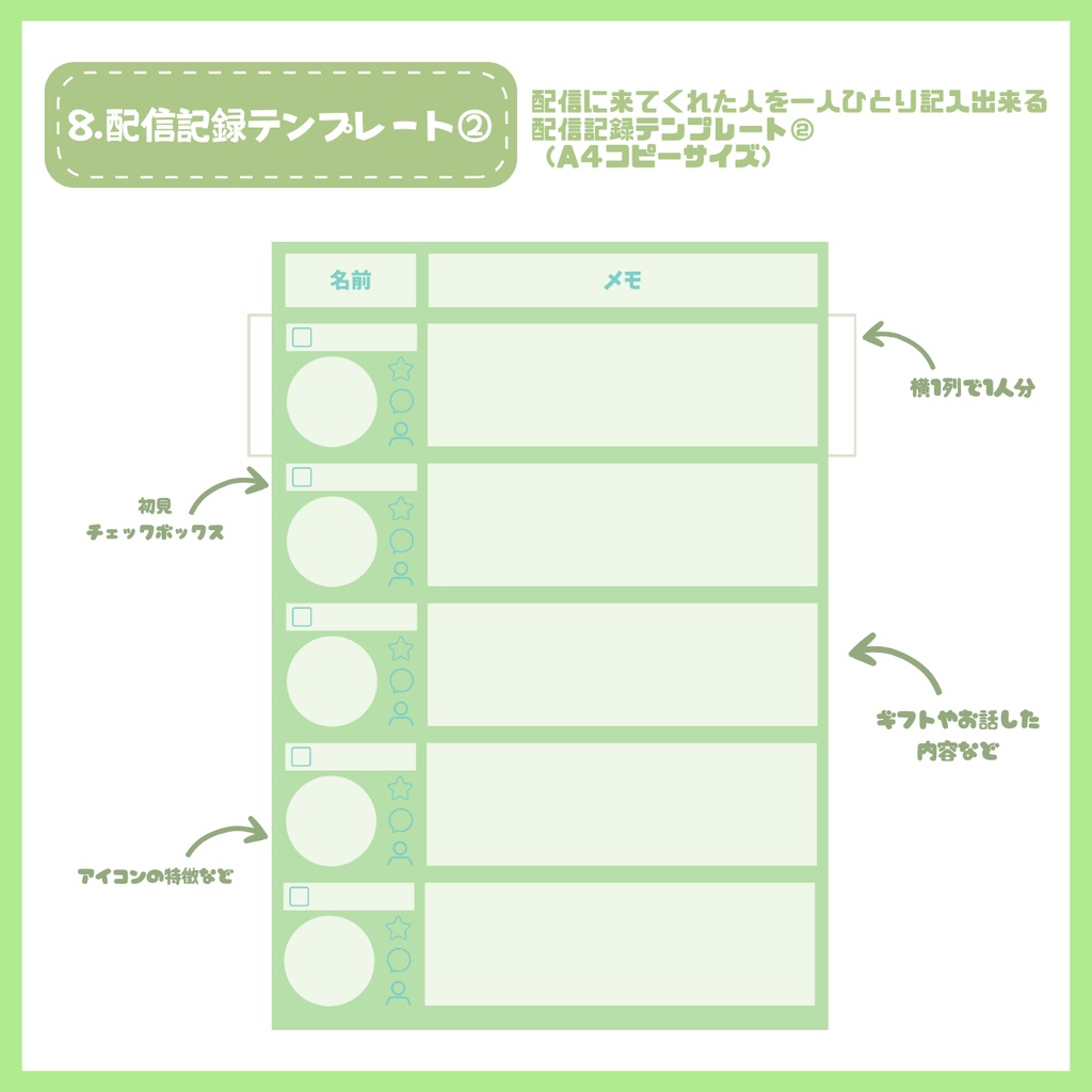 【IRIAM】一点限定! 緑色の爽やかな女の子 立ち絵・SD含むデビュー豪華10点セット