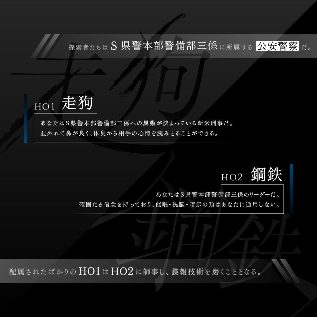 【CoC6版】鋼鉄と走狗SPLL:E199534