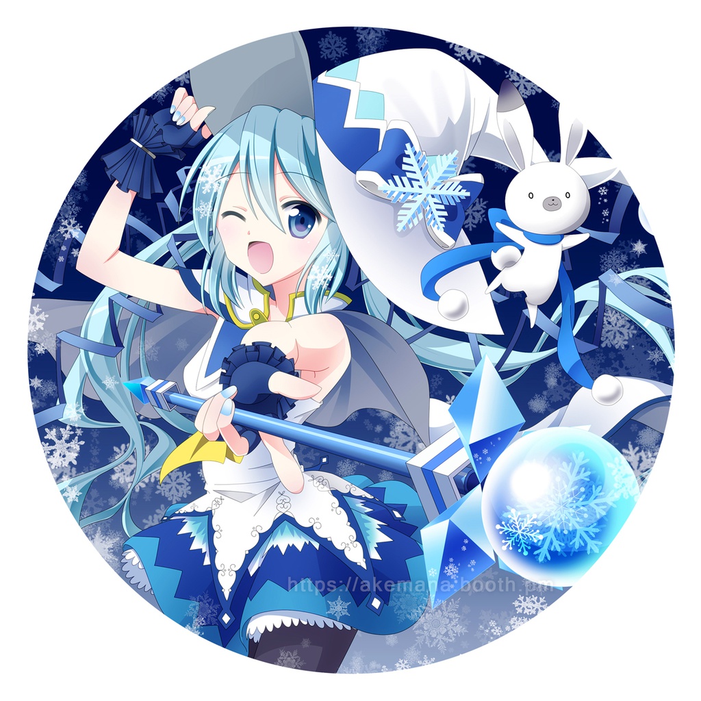 雪ミクピンバッジ