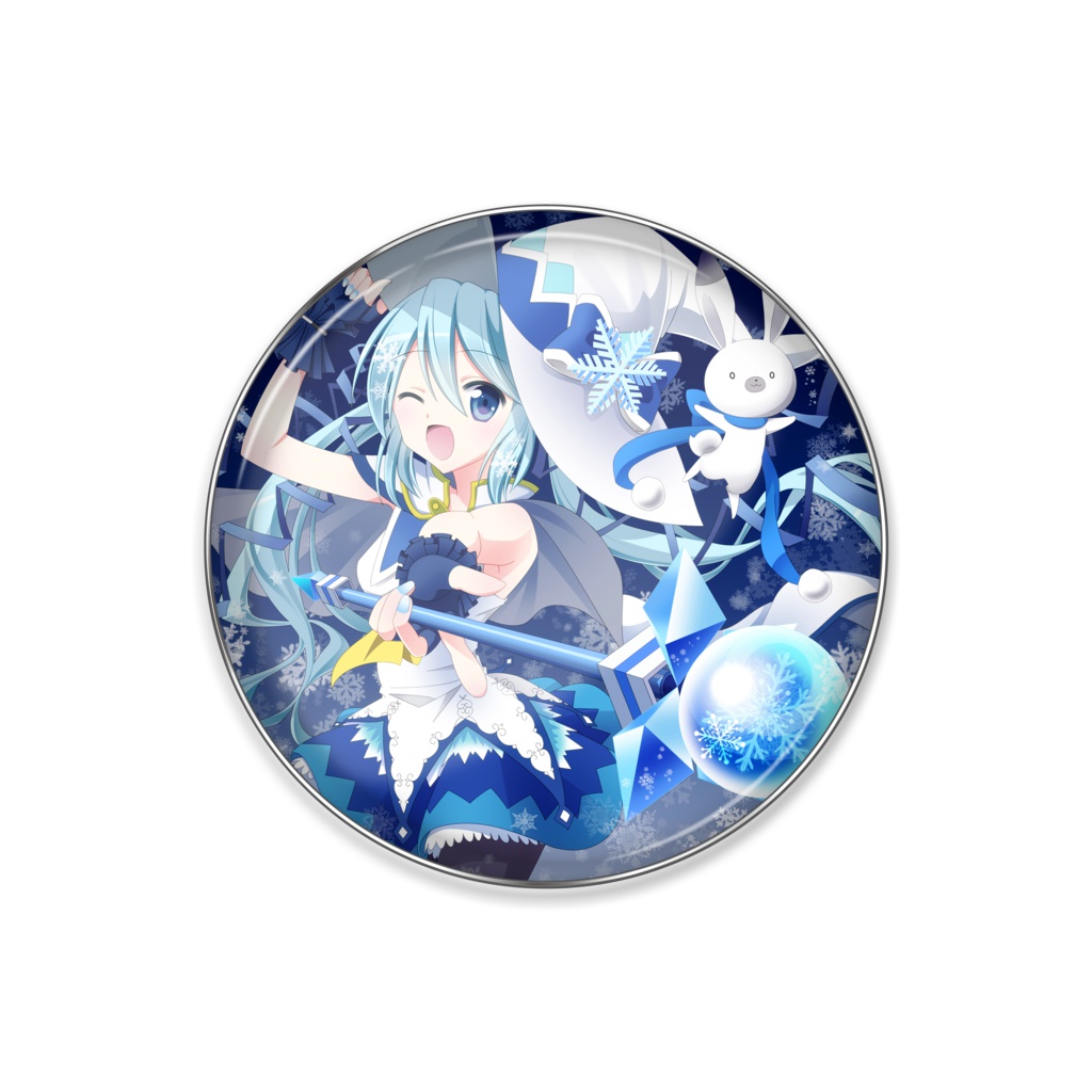 雪ミクピンバッジ