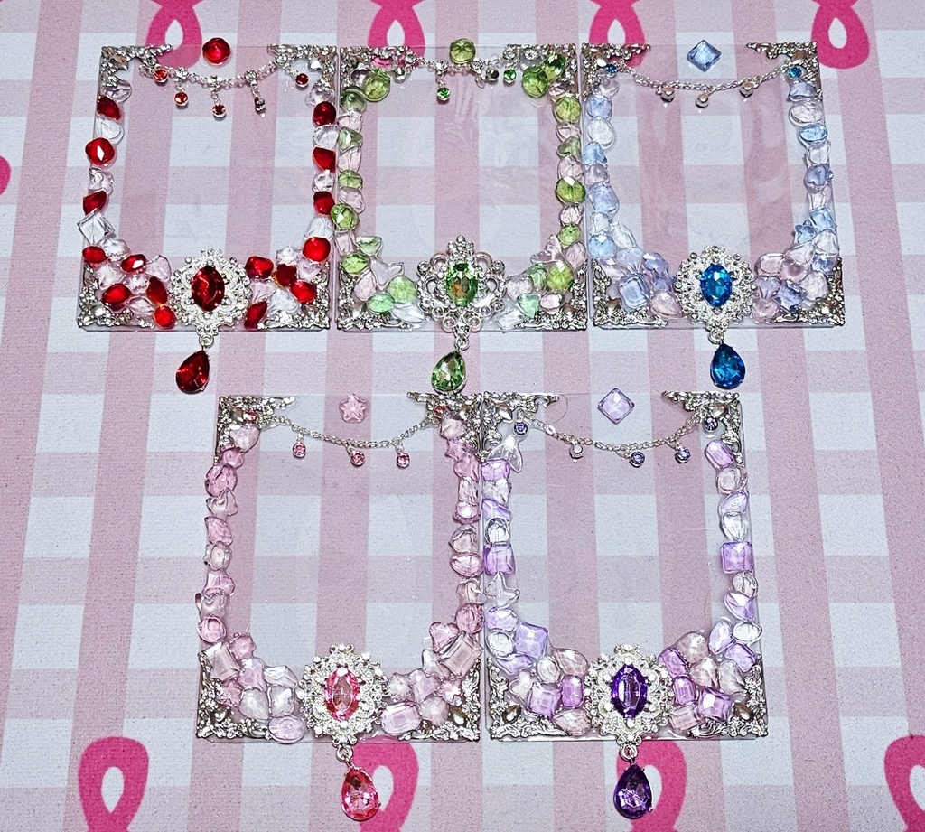 【B8サイズ】ジュエルブーケ🎀トレカデコケース