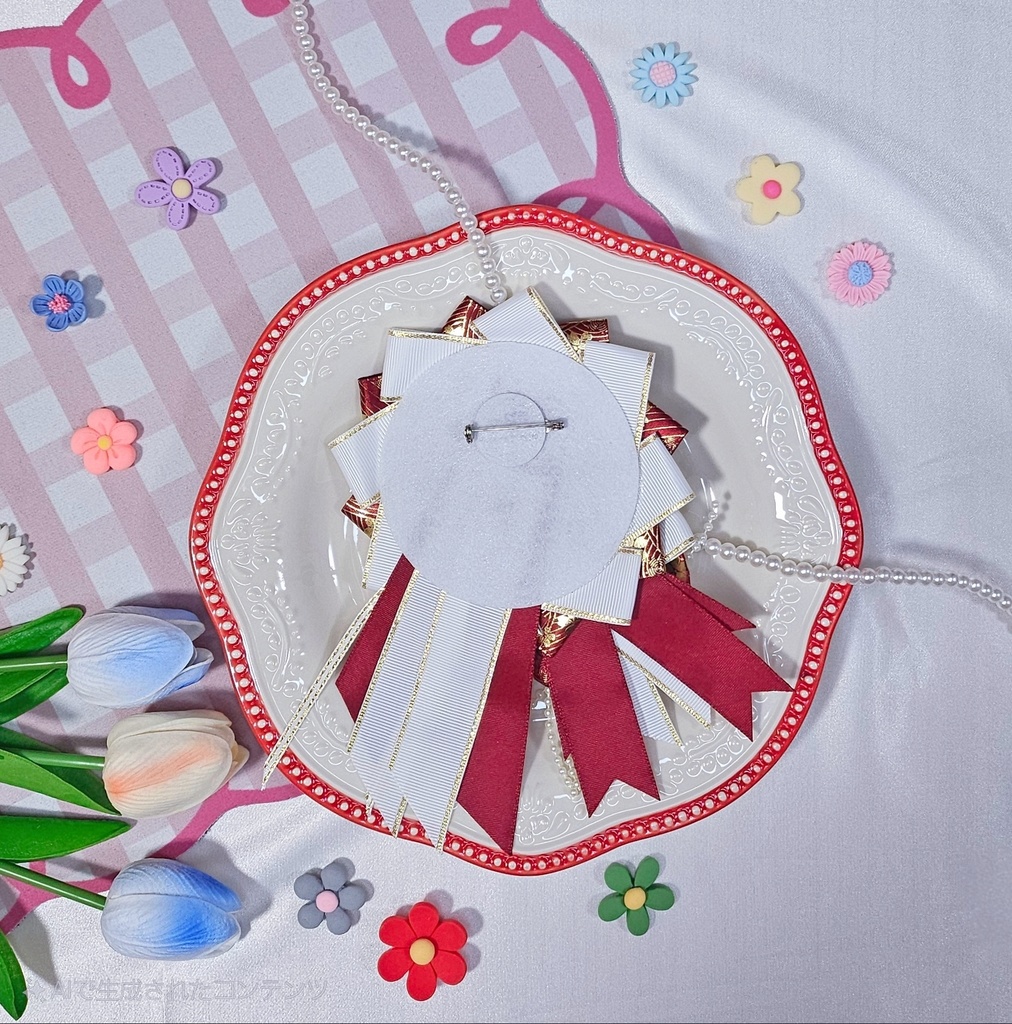 【ロゼット】ビジュー・ドゥー💎57~58mmサイズ対応