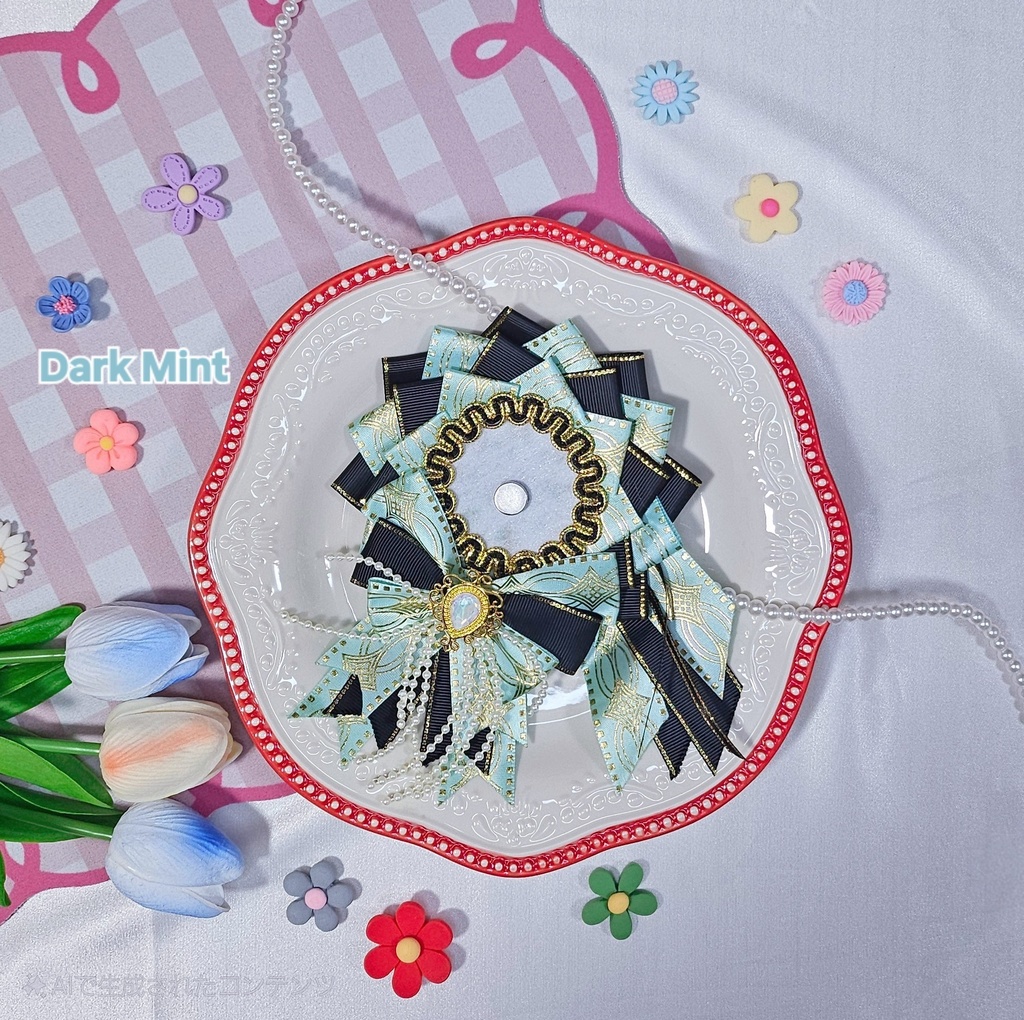 【ロゼット】ビジュー・ドゥー💎57~58mmサイズ対応