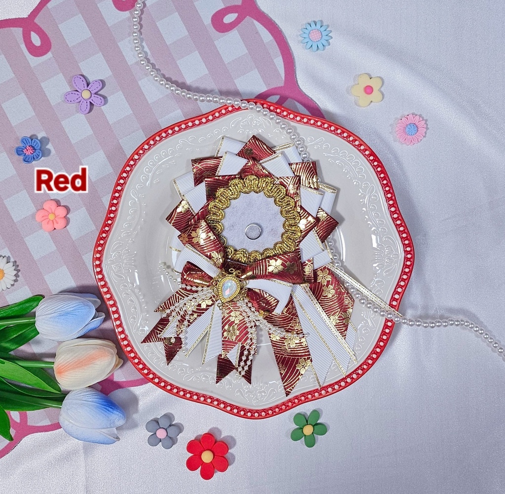 【ロゼット】ビジュー・ドゥー💎57~58mmサイズ対応