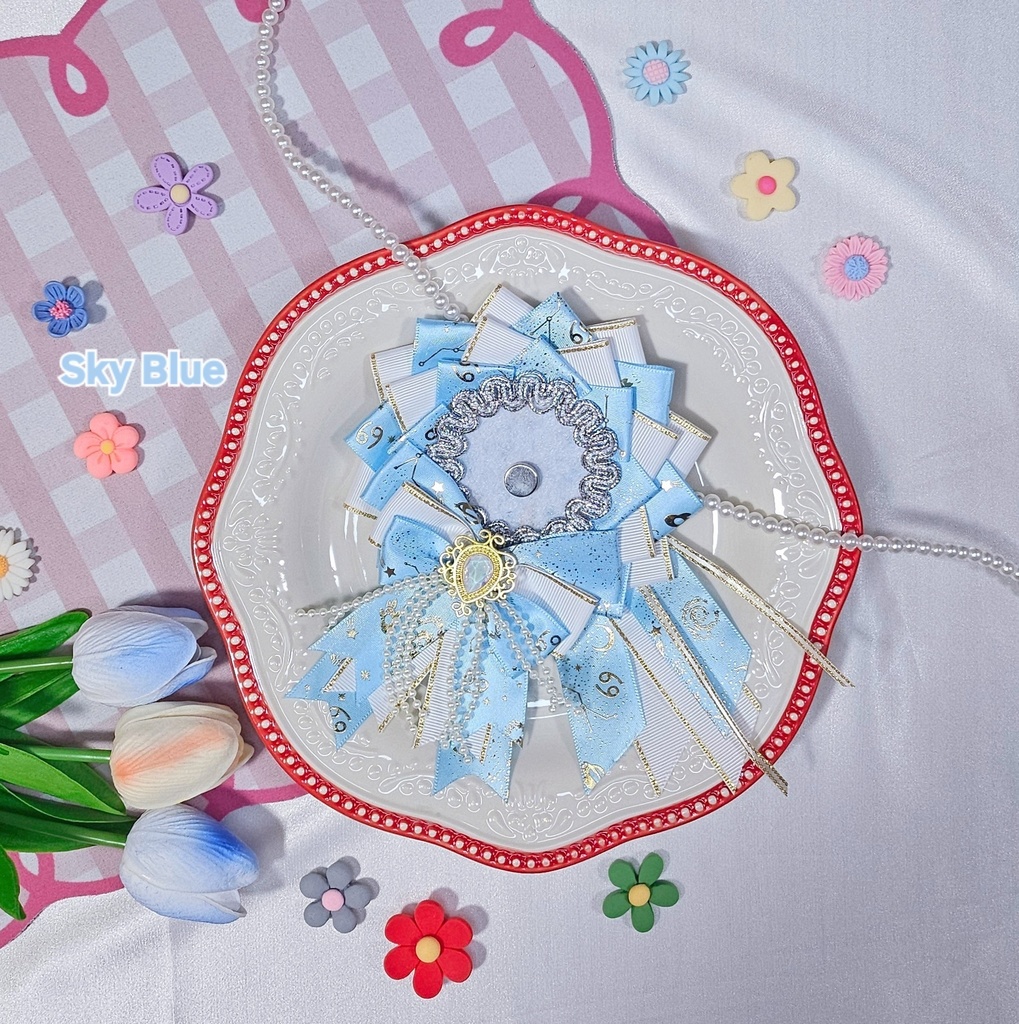 【ロゼット】ビジュー・ドゥー💎57~58mmサイズ対応