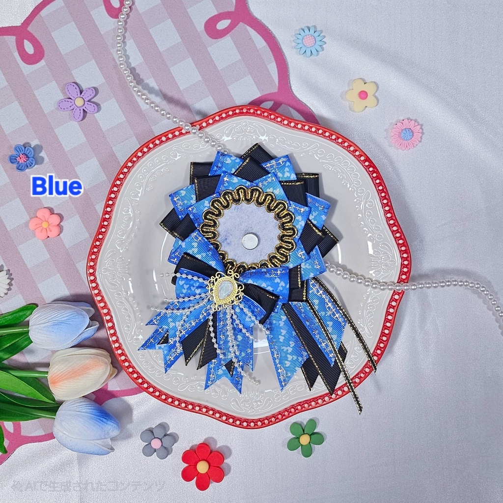 【ロゼット】ビジュー・ドゥー💎57~58mmサイズ対応