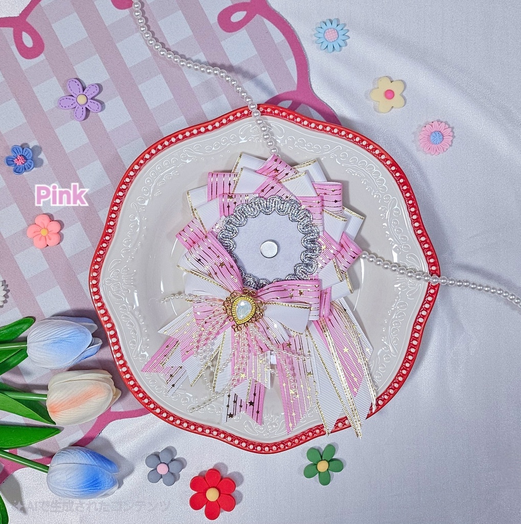 【ロゼット】ビジュー・ドゥー💎57~58mmサイズ対応