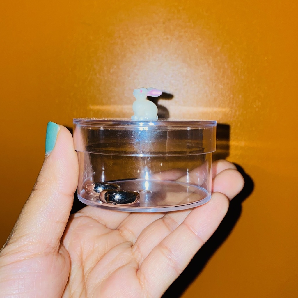 うさぎのいる小物入れ