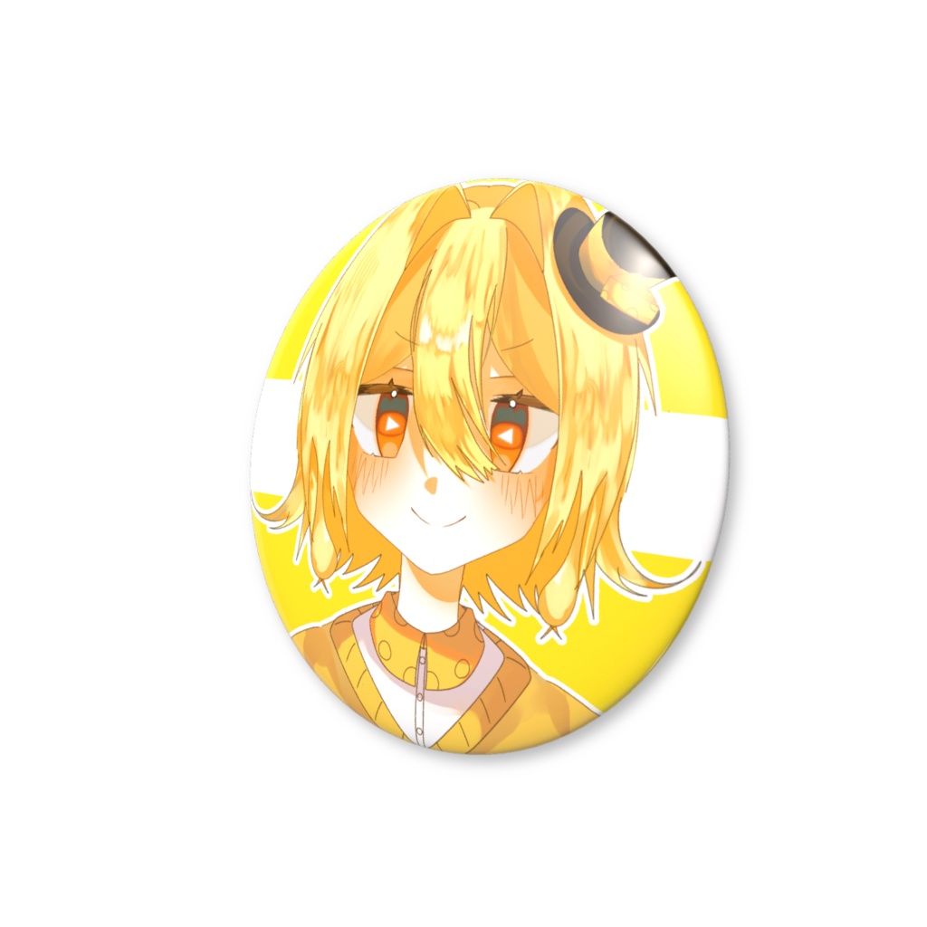 【常設グッズ】チーズの缶バッチ