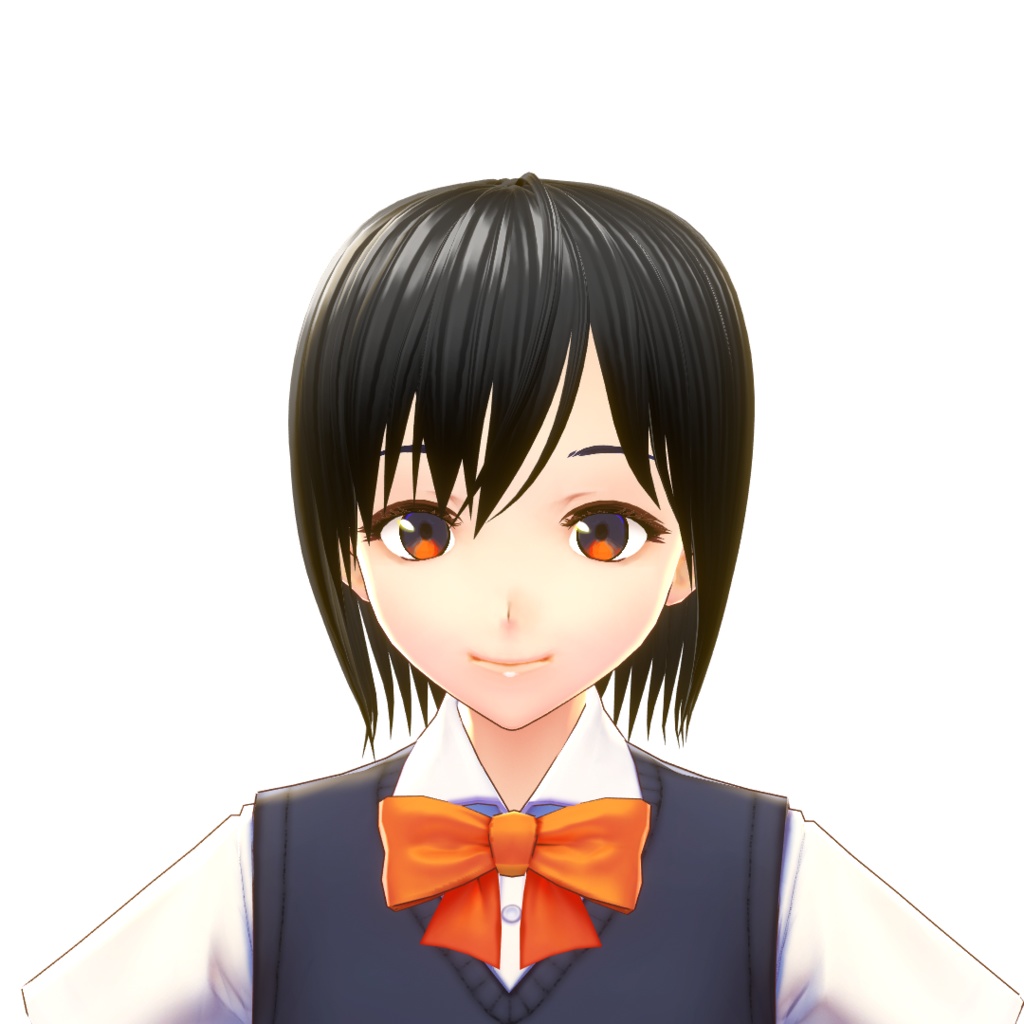 【VRoidヘアプリセット】ショートボブ(ストレート)