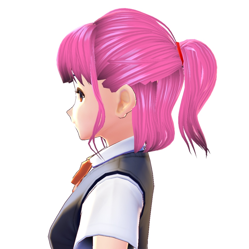 【VRoidヘアプリセット】ハーフアップ