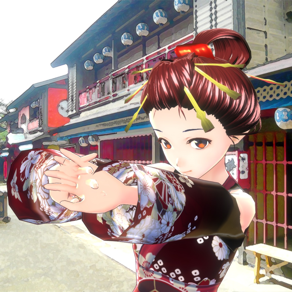 【VRoidヘアプリセット】日本髪_勝山髷