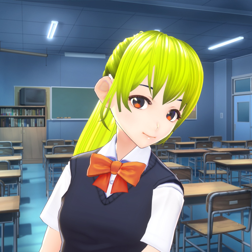 【VRoidヘアプリセット】ポニーテール