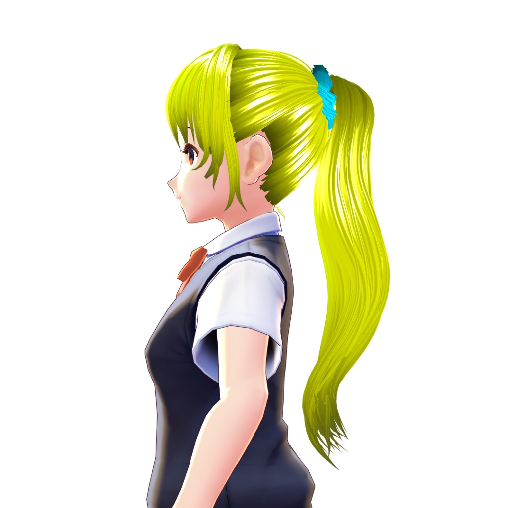 【VRoidヘアプリセット】ポニーテール