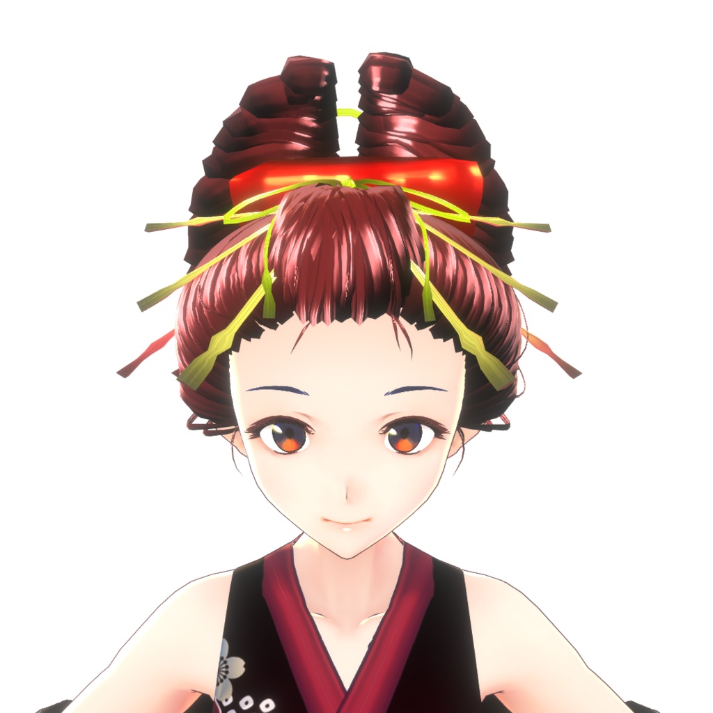 【VRoidヘアプリセット】日本髪_横兵庫