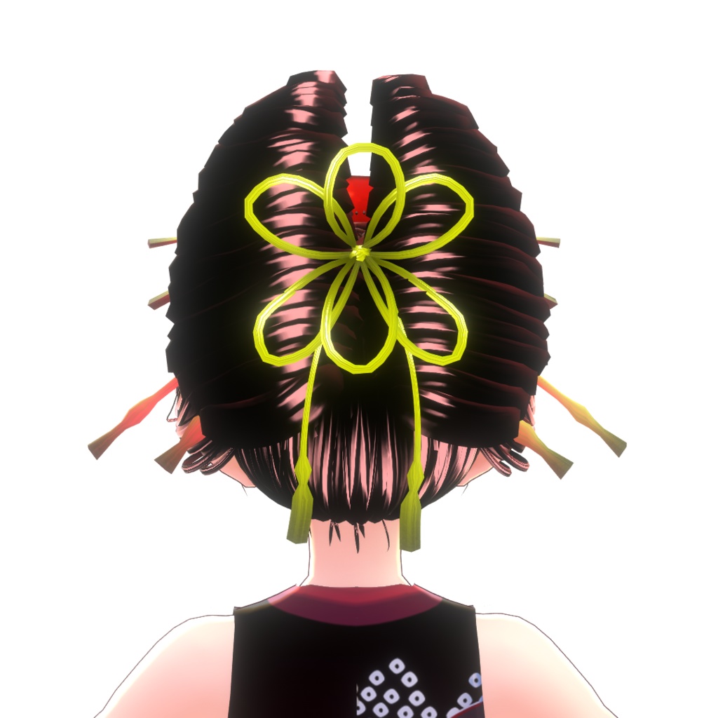 【VRoidヘアプリセット】日本髪_横兵庫