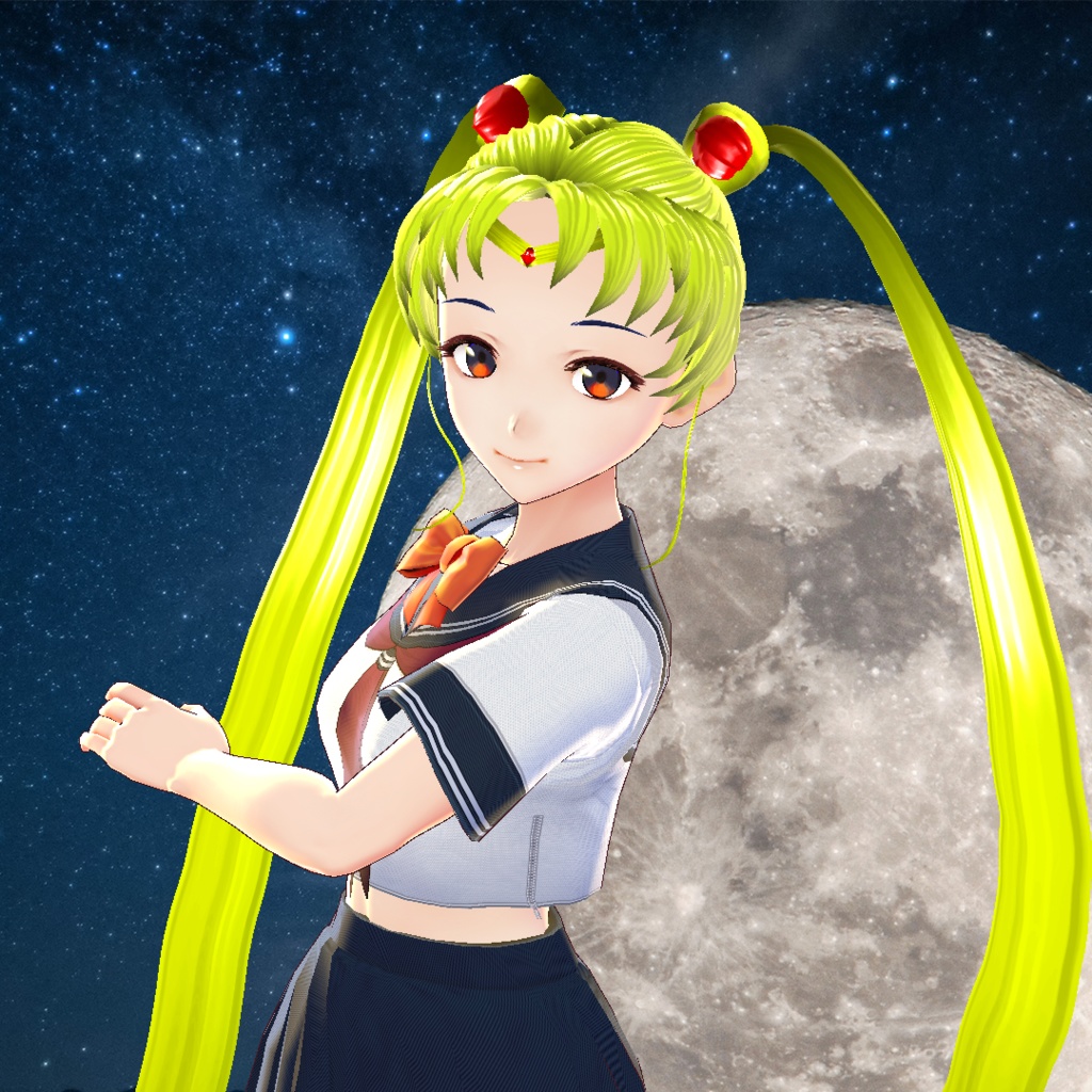 【VRoidヘアプリセット】アニメ-水兵月