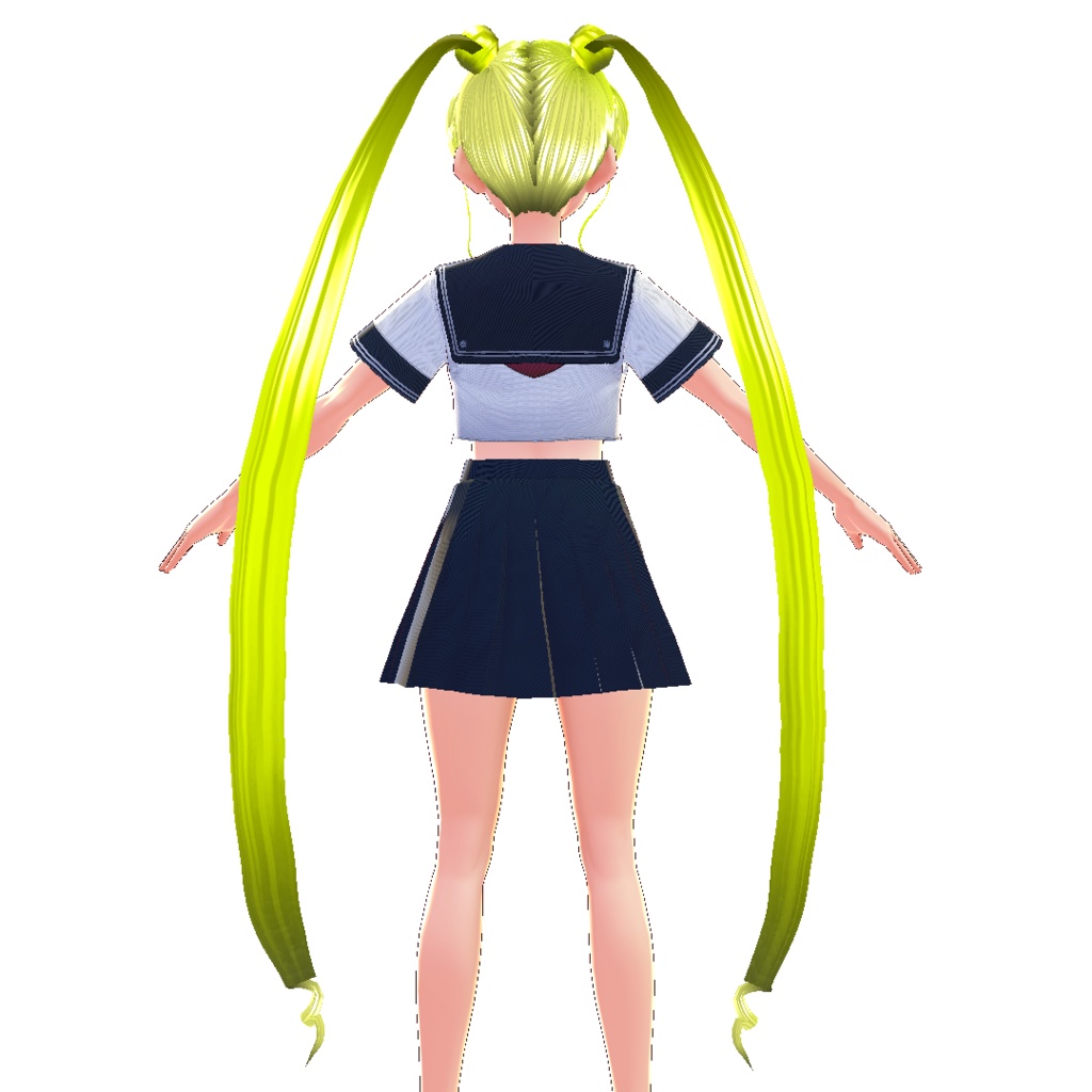 【VRoidヘアプリセット】アニメ-水兵月