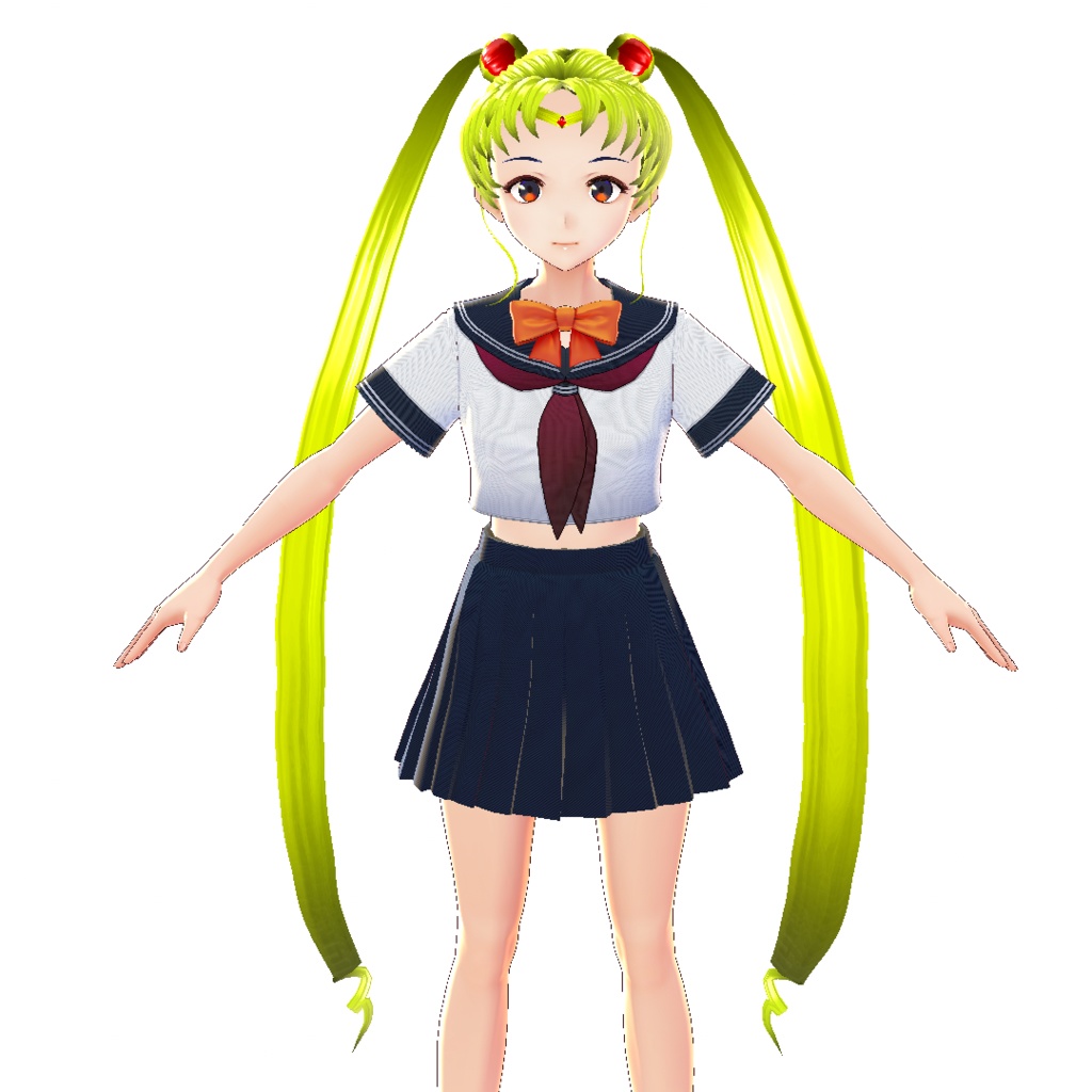 【VRoidヘアプリセット】アニメ-水兵月