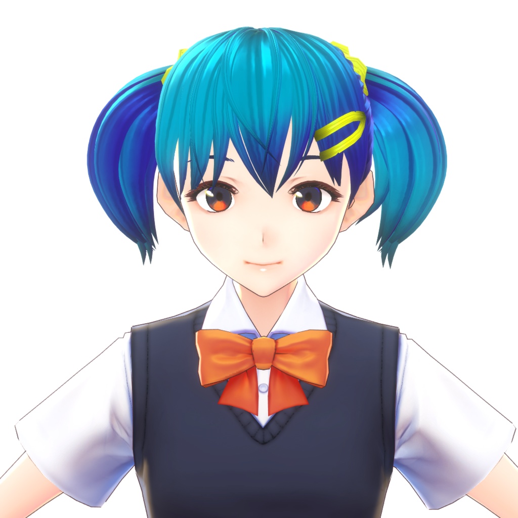 【VRoidヘアプリセット】ツインテール