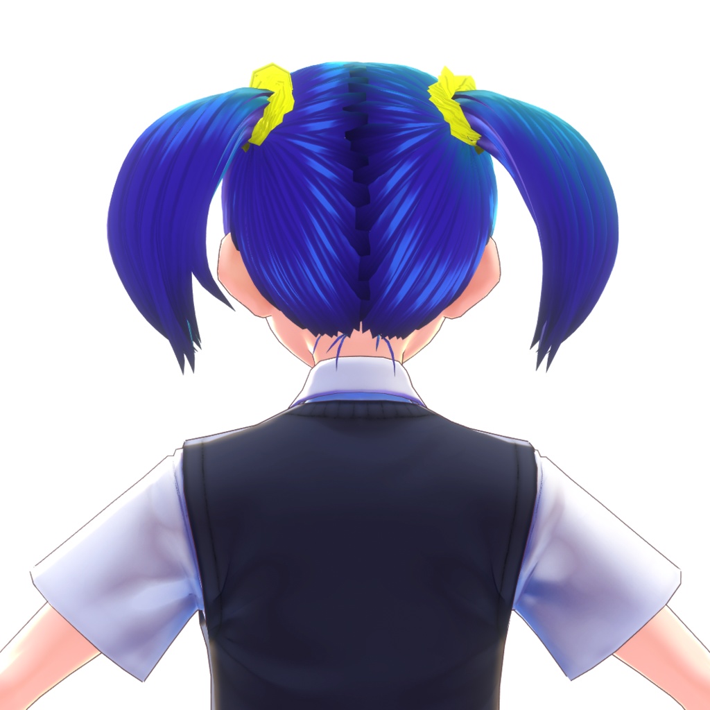 【VRoidヘアプリセット】ツインテール