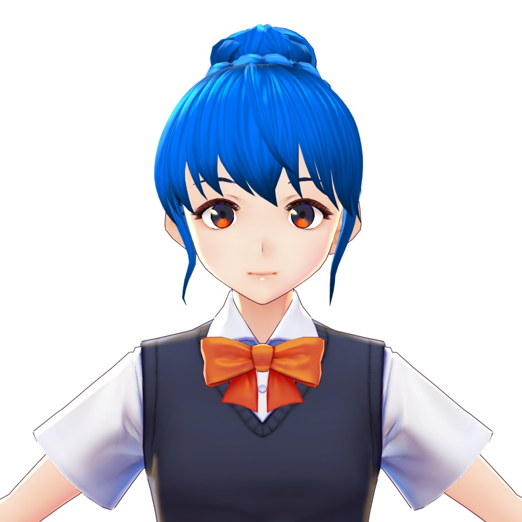 【VRoidヘアプリセット】お団子ヘヤー