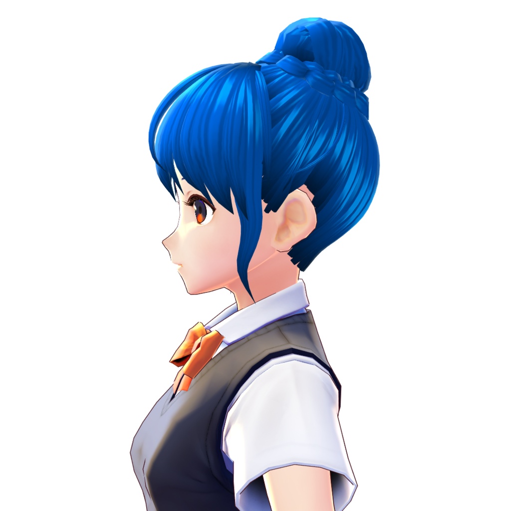 【VRoidヘアプリセット】お団子ヘヤー