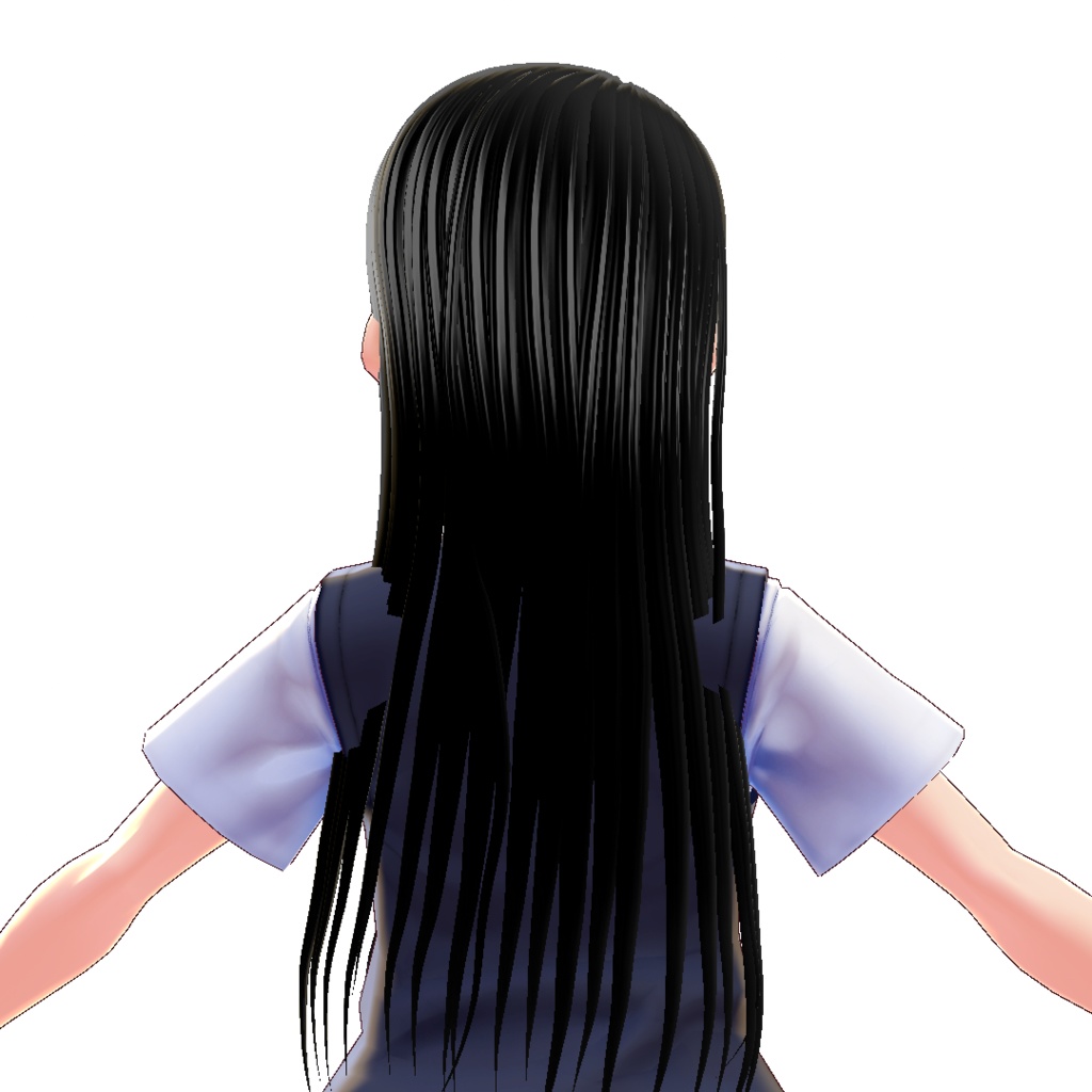 【VRoidヘアプリセット】ロングヘアー