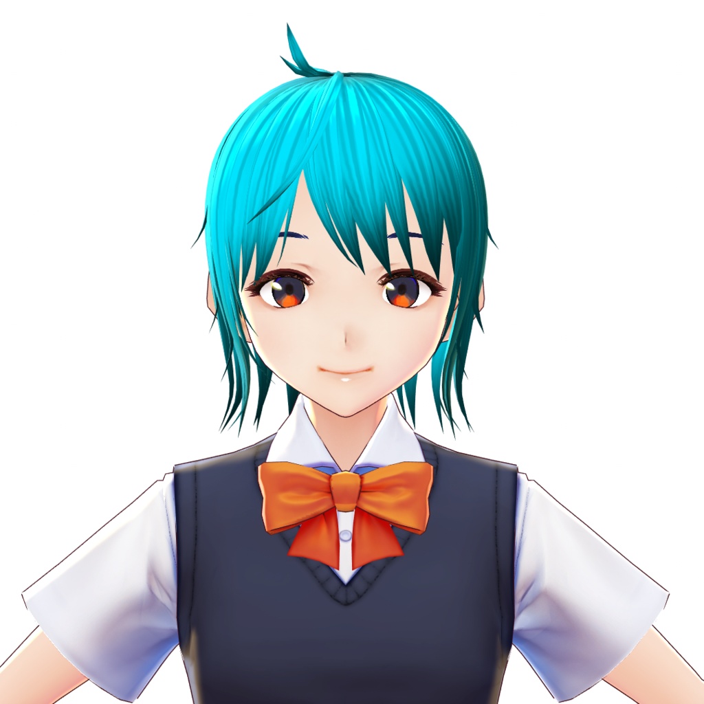 【VRoidヘアプリセット】外ハネ_ショートヘアー