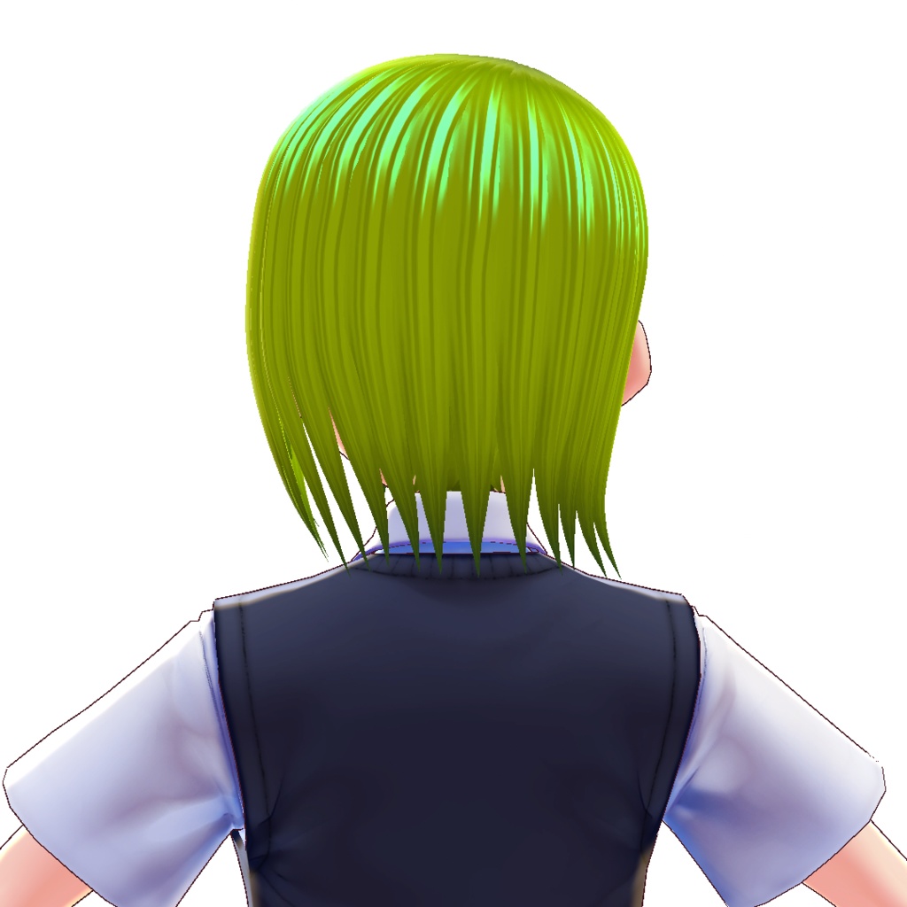 【VRoidヘアプリセット】ショート_編み込み