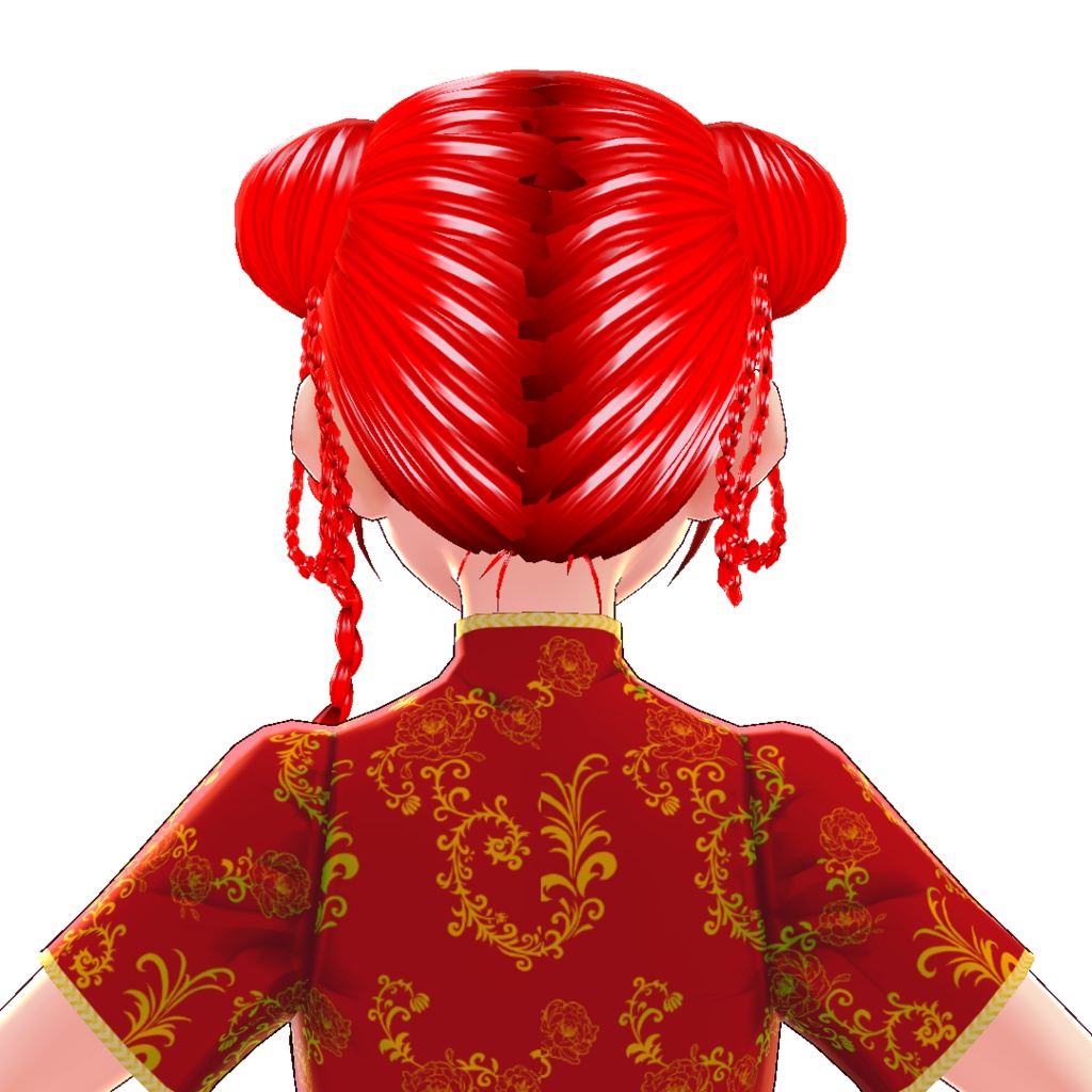 【VRoidヘアプリセット】チャイナヘアー