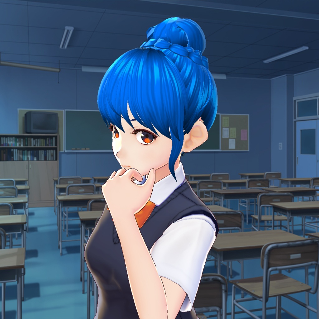 【VRoidヘアプリセット】プリセット4種類詰め合せ