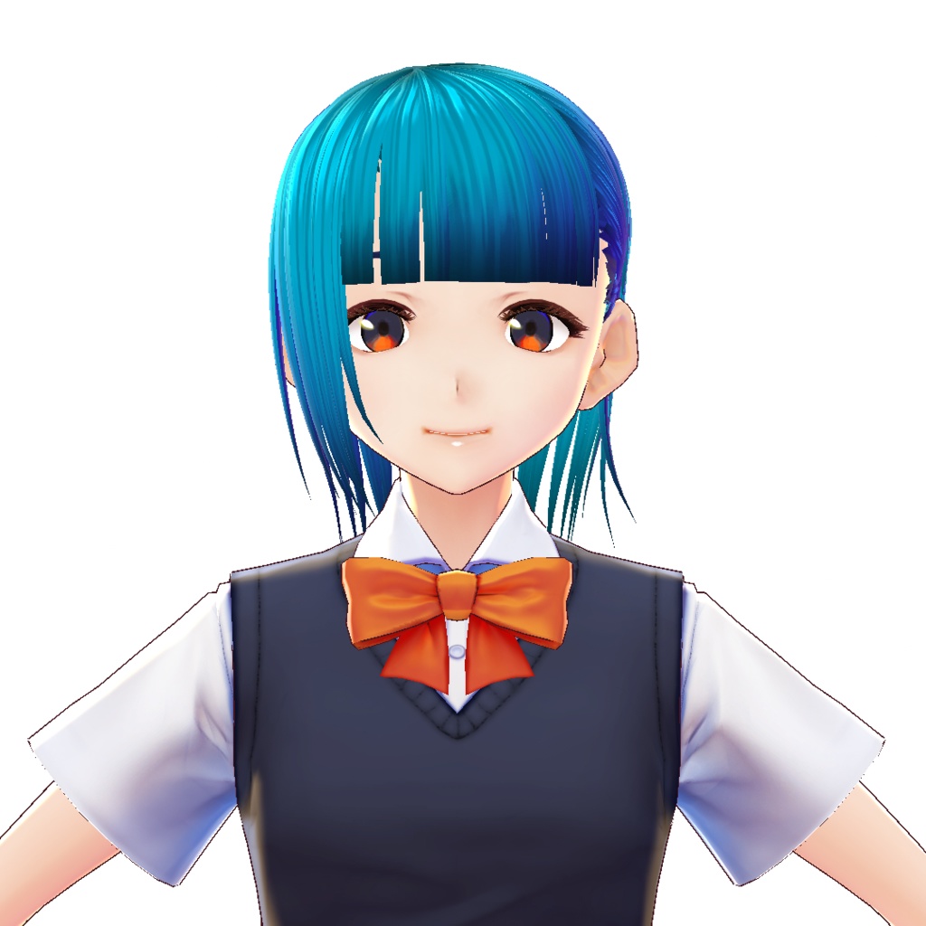 【VRoidヘアプリセット】ぱっつん_耳かけVer