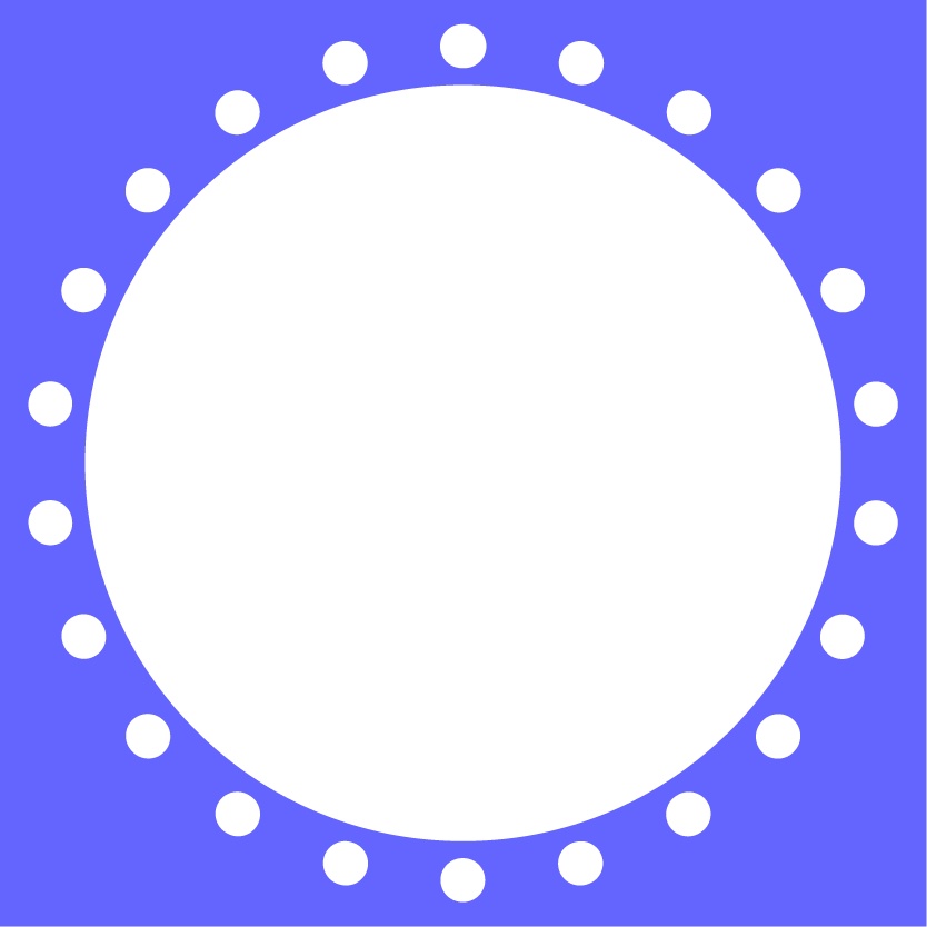 【フリー素材】アイコンリング・超シンプル円点線(Vtuber、ライバー、配信者様向け)