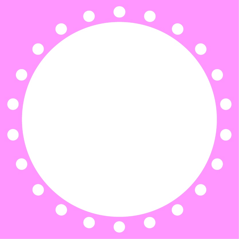 【フリー素材】アイコンリング・超シンプル円点線(Vtuber、ライバー、配信者様向け)