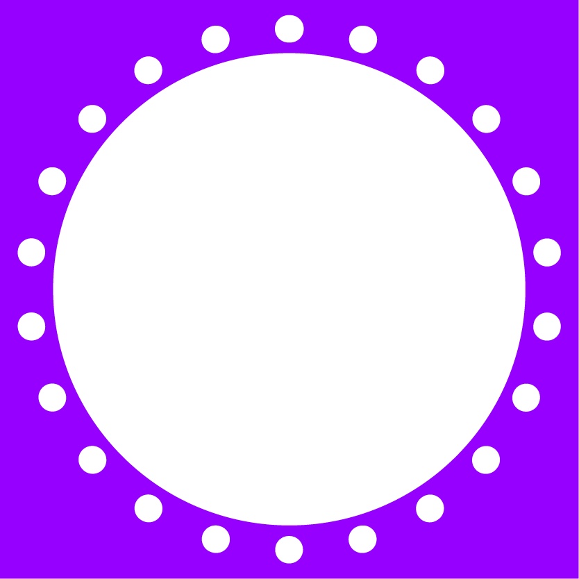 【フリー素材】アイコンリング・超シンプル円点線(Vtuber、ライバー、配信者様向け)