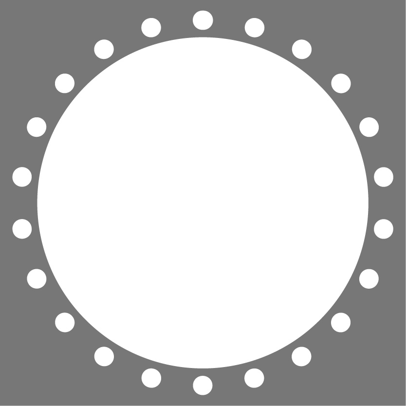 【フリー素材】アイコンリング・超シンプル円点線(Vtuber、ライバー、配信者様向け)