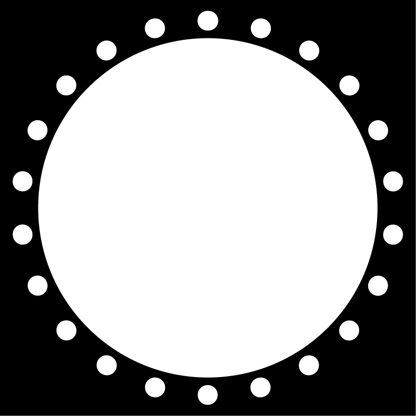 【フリー素材】アイコンリング・超シンプル円点線(Vtuber、ライバー、配信者様向け)