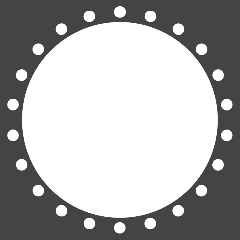 【フリー素材】アイコンリング・超シンプル円点線(Vtuber、ライバー、配信者様向け)