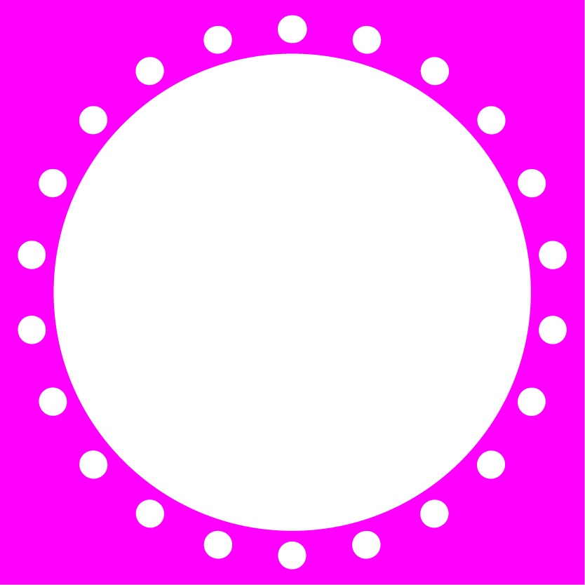 【フリー素材】アイコンリング・超シンプル円点線(Vtuber、ライバー、配信者様向け)