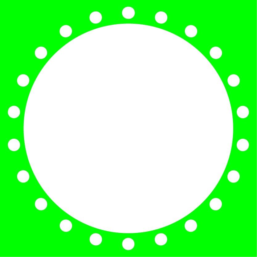 【フリー素材】アイコンリング・超シンプル円点線(Vtuber、ライバー、配信者様向け)