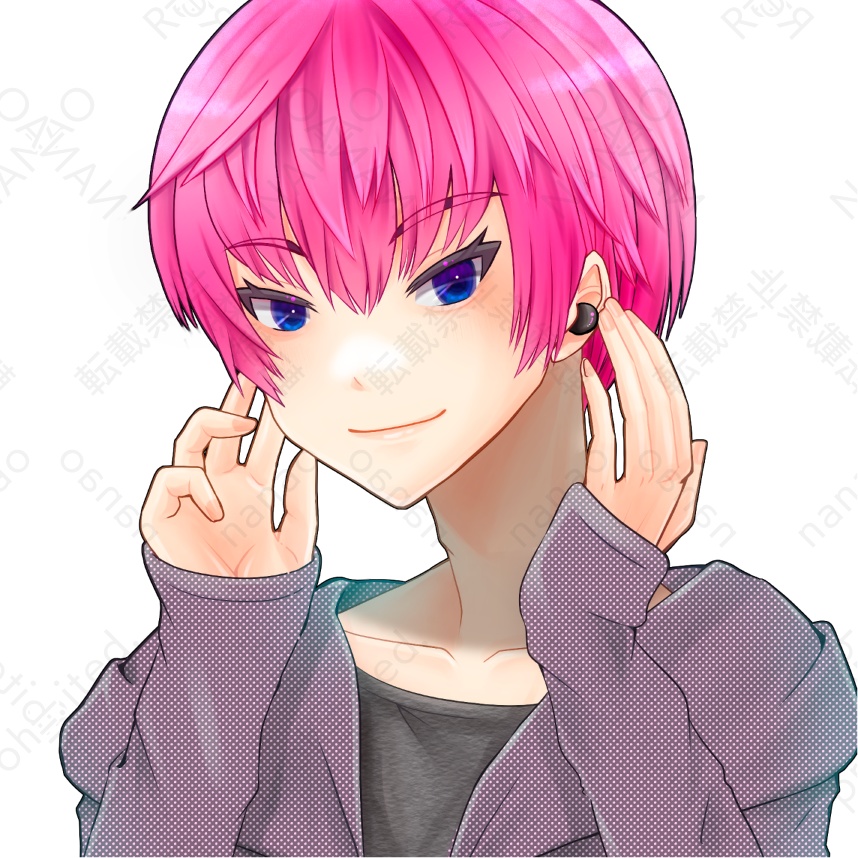 【背景差分7種】男性アイコン